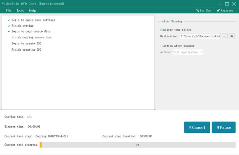 Start Copying Process