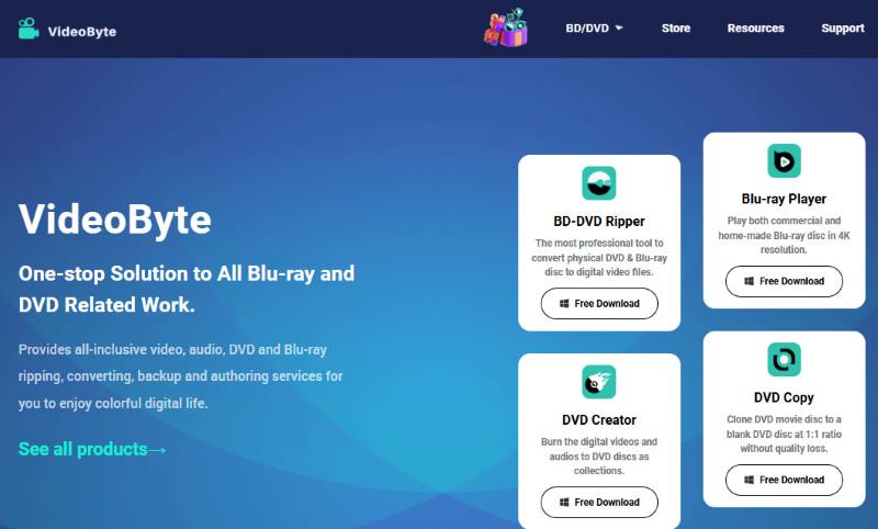 Videobyte one stop blu ray solution