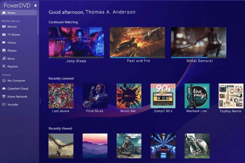 Powerdvd Player Interface