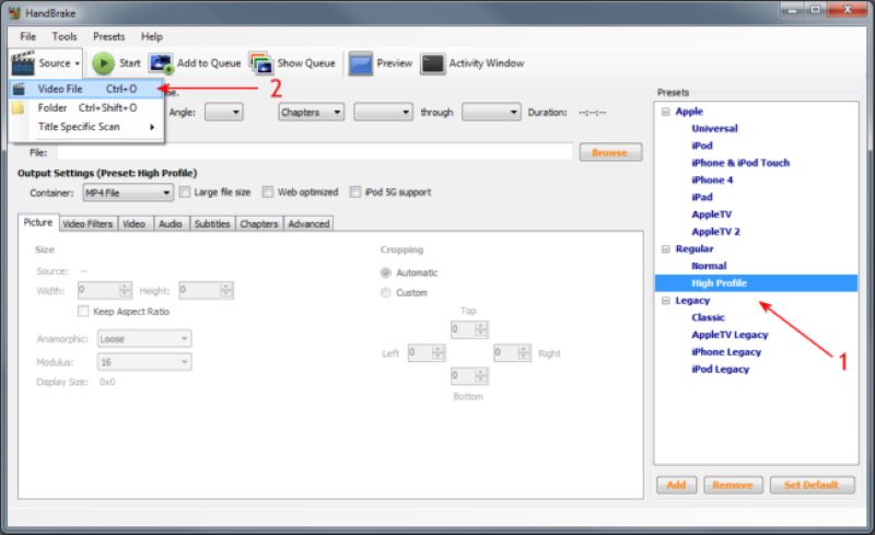 Handbrake Rip Blura