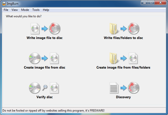 Copy DVDs on ImgBurn