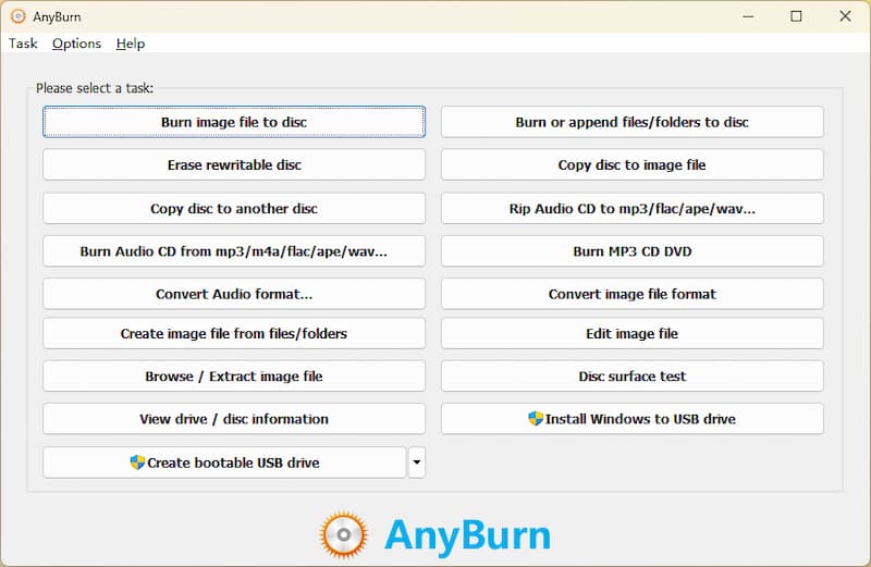 Anyburn Interface