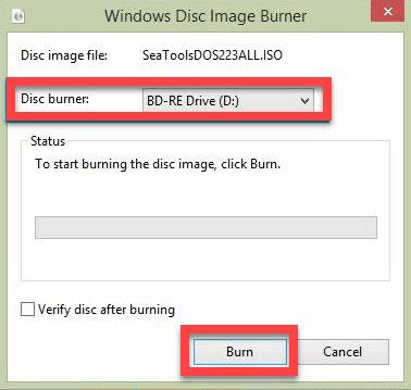 Burn ISO to dvd Windows