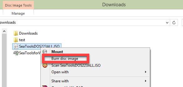Click Burn Disc Image