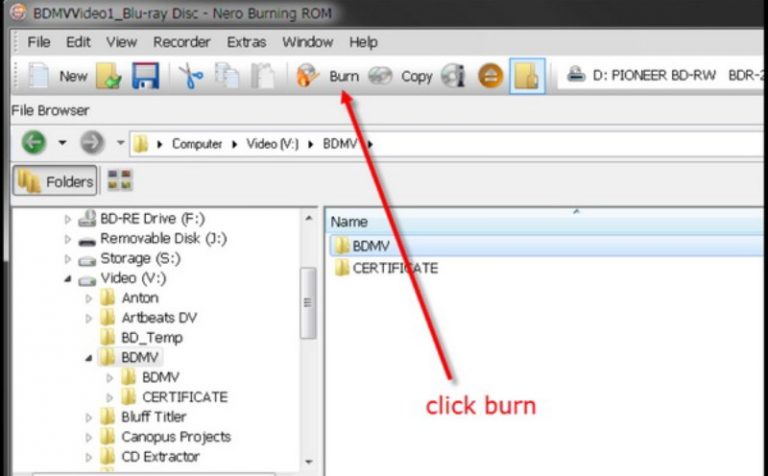 Burn MKV to Blu-ray via Nero Burning ROM