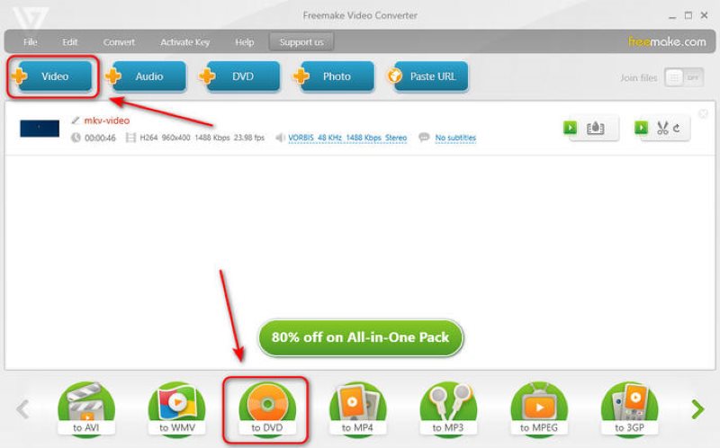 Mkv to DVD with Freemaker
