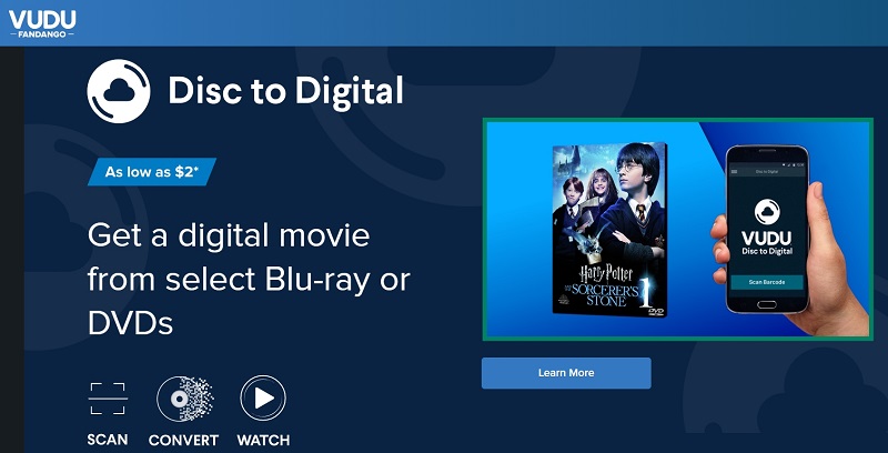 Vudu Dvd to Digital
