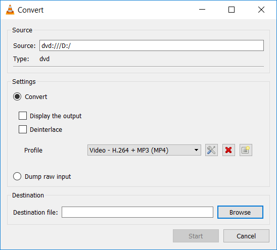 Rip DVD to Mp4 VLC