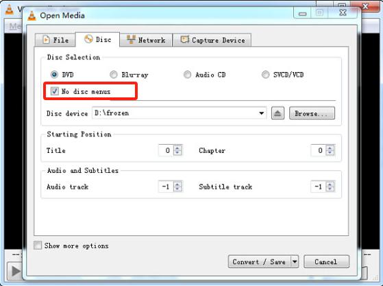 Rip A DVD Chapter in VLC