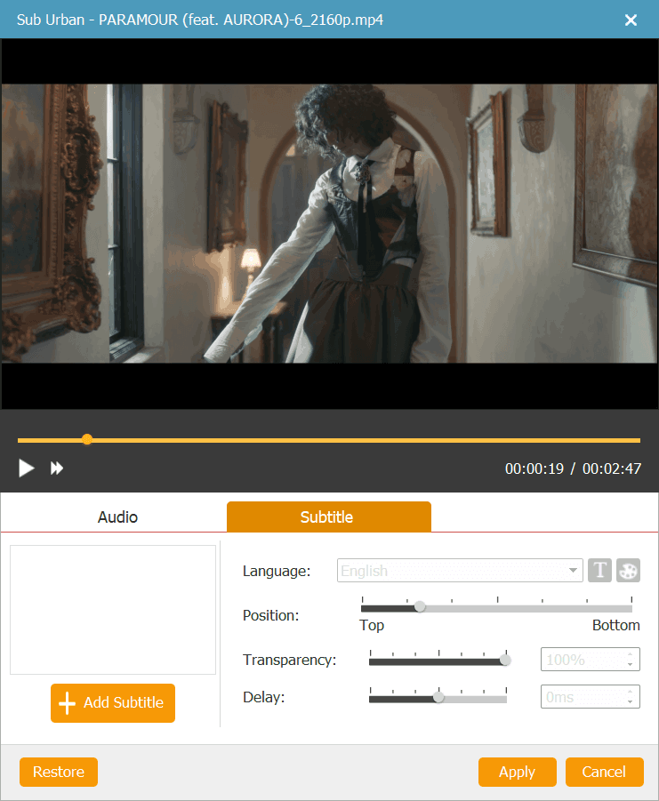 Add Subtitle