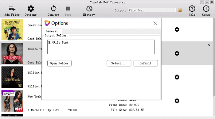 Select Output Folder