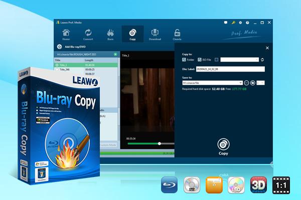 Leawo Blu-ray Copy Features