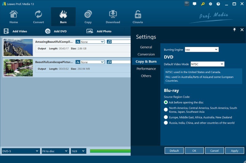Customized Settings