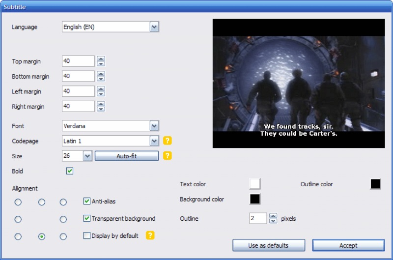 Settings Convert MKV to ISO