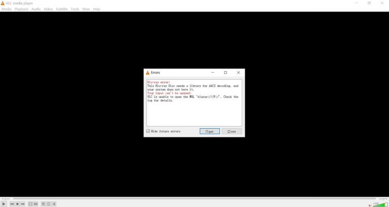 VLC Can't Play Blu-ray