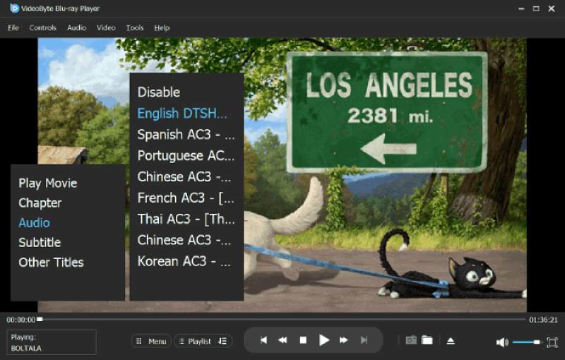Videobyte Player Menu
