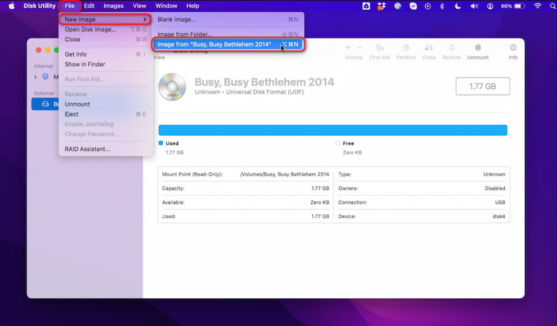 Disk Utility Rip DVD