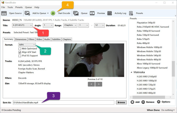Rip DVD with VLC and Handbrake