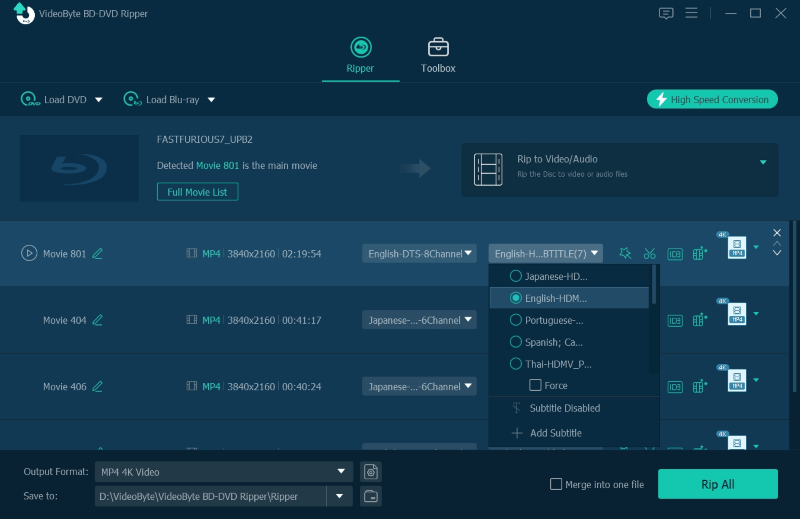 VideoByte BD-DVD Ripper