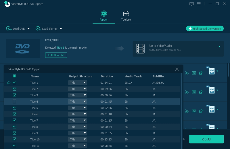 VideoByte BD-DVD Ripper
