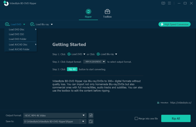 VideoByte BD-DVD Ripper